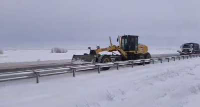Открыто движение на участках трассы в Актюбинской и Атырауской областях